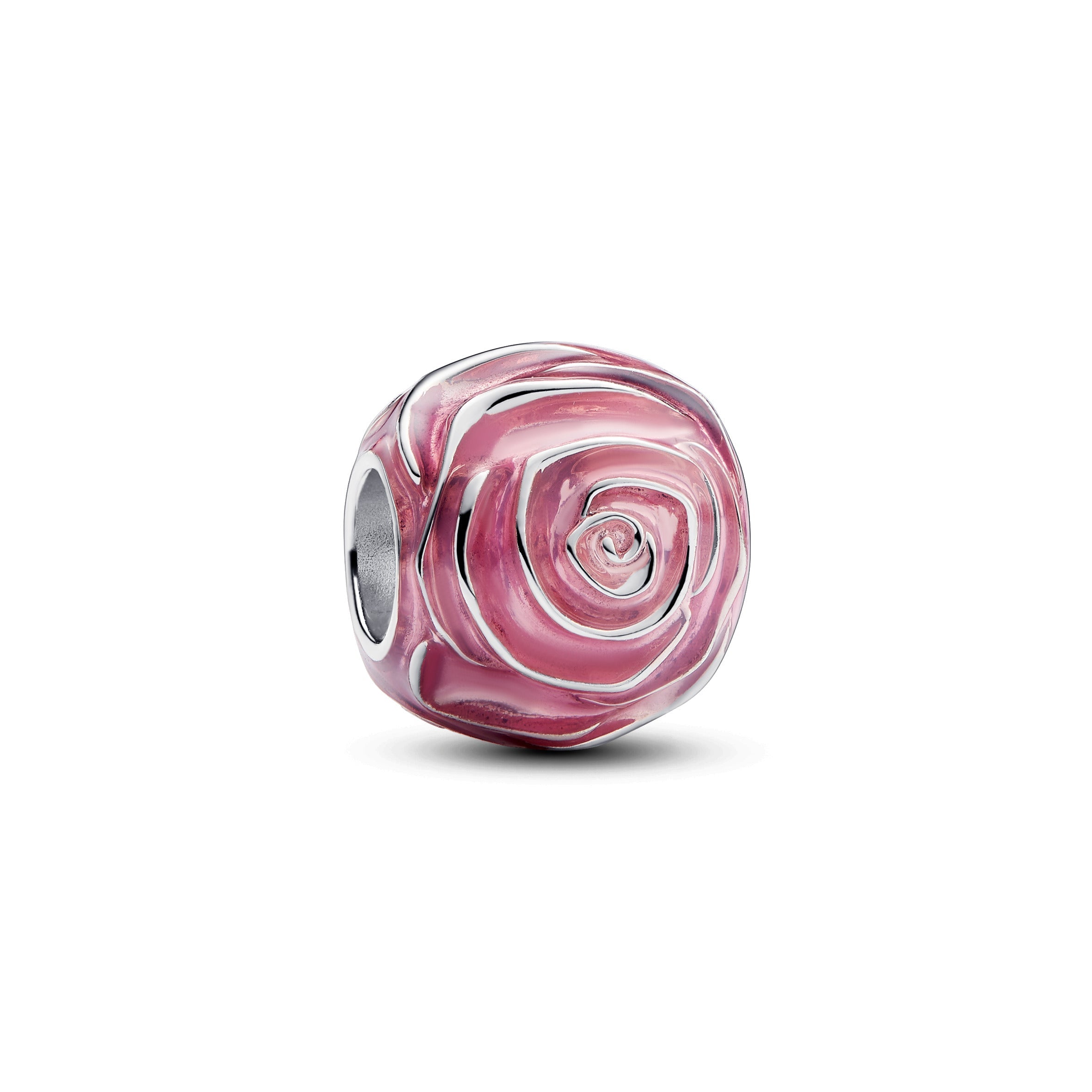 PANDORA Pink Rose In Bloom Charm Charms Bracelet Charm Jewelry Gift