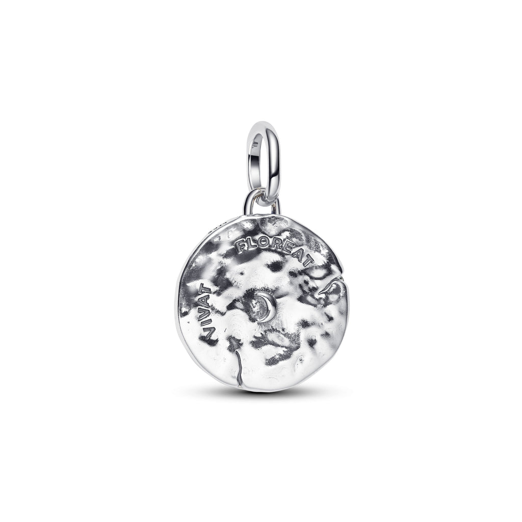 PANDORA Cherry Blossom Medallion Charm Sterling Silver Flowers Charms Bracelet Charm Jewelry Gift