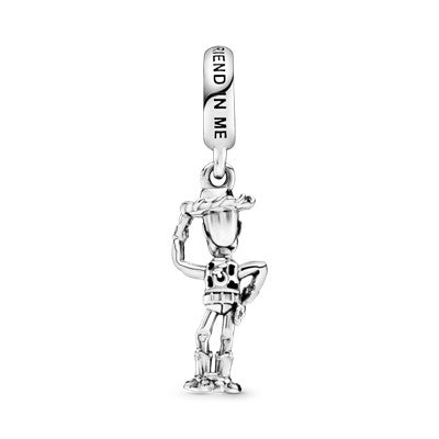 PANDORA Disney Pixar Toy Story Woody Dangle Charm Enamel Charms Bracelet Charm Jewelry Gift