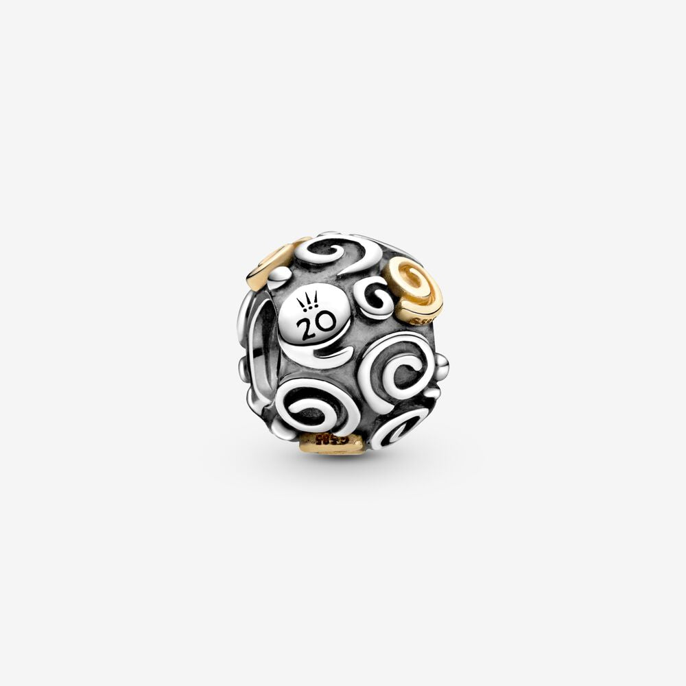PANDORA 2020 Limited Edition Swirl Charm 14K Gold Charms Bracelet Charm Jewelry Gift