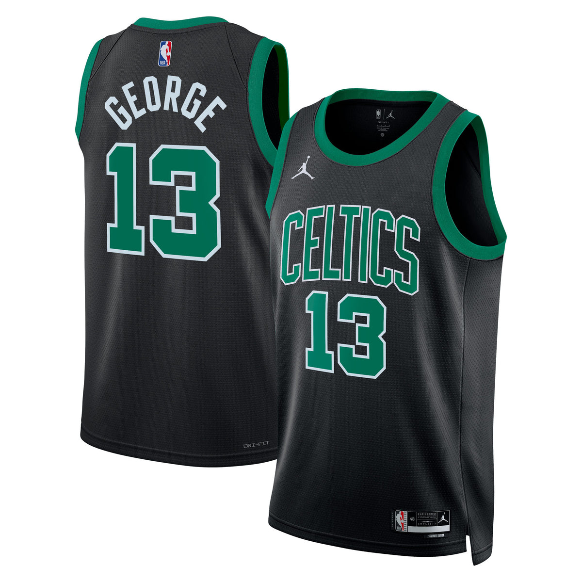 Boston Celtics NBA Jordan Brand Statement Edition Swingman Jersey - Black - Paul George - Unisex