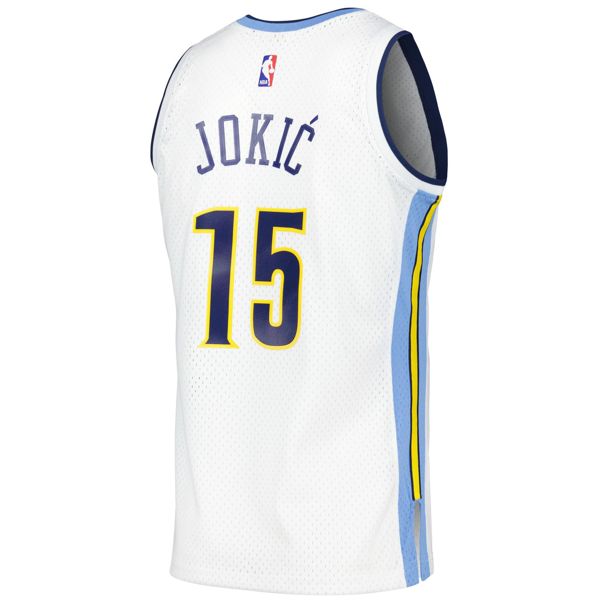 Denver Nuggets NBA Men's Mitchell & Ness Nikola Jokic White 2016/17 Throwback Swingman Jersey