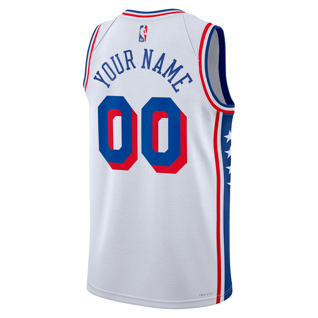 Philadelphia 76ers NBA Nike Association Swingman Jersey - Custom - Unisex