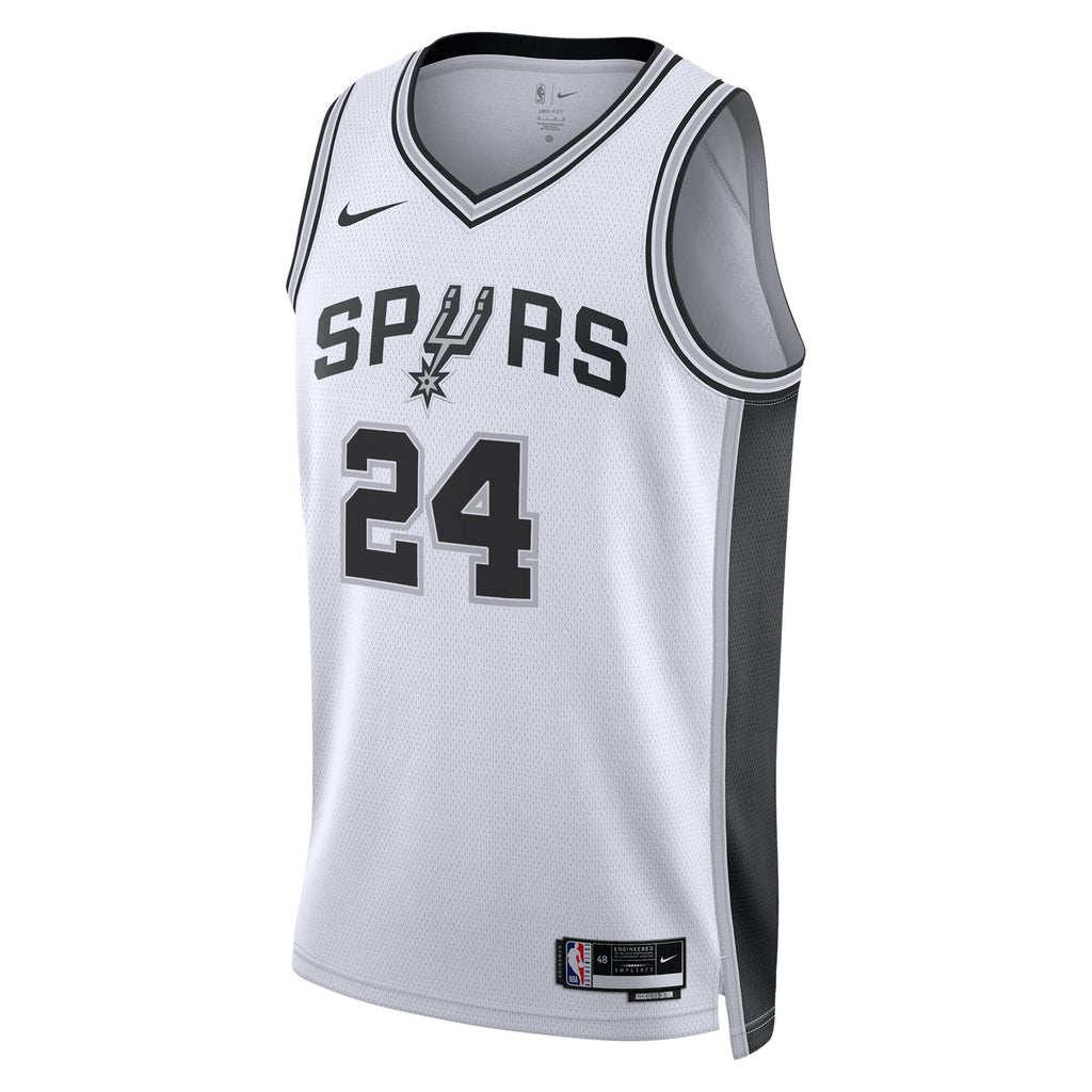 San Antonio Spurs NBA Nike Association Edition Swingman Jersey - White - Devin Vassell - Unisex
