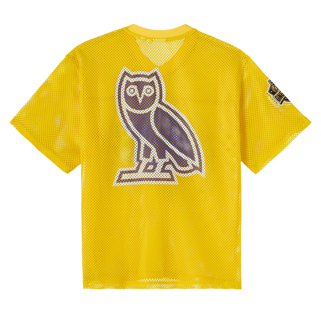 Los Angeles Lakers NBA X OVO Mesh Football Jersey - Men's