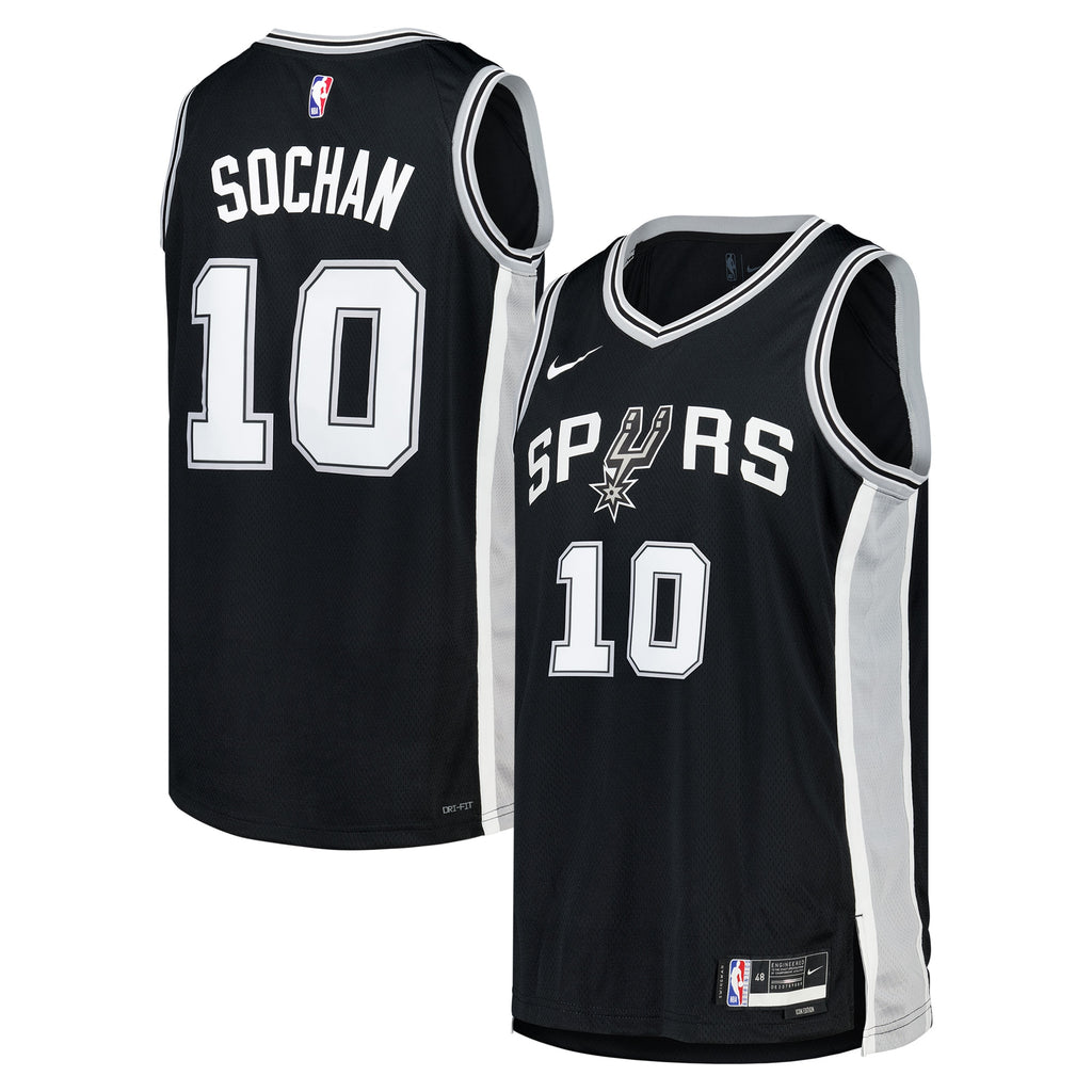 San Antonio Spurs NBA Nike Icon Jersey - Jeremy Sochan - Unisex