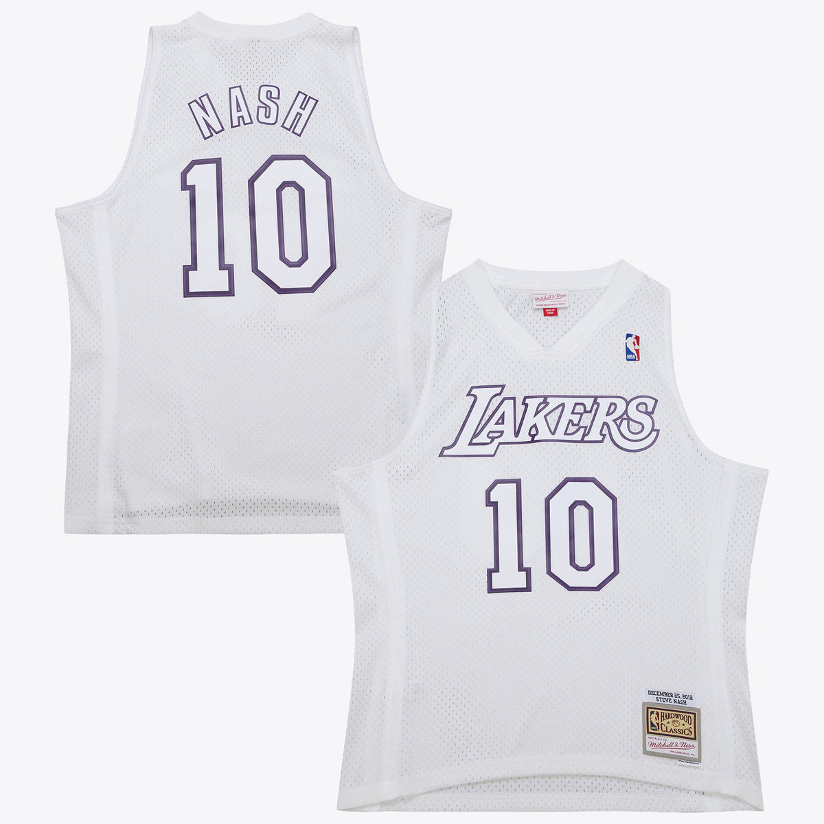 Los Angeles Lakers NBA Mitchell & Ness Steve Nash 2012 Day Authentic Jersey - White