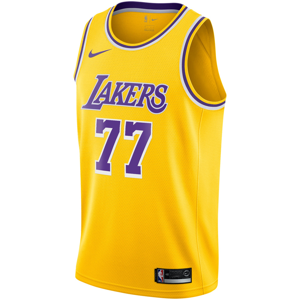 Los Angeles Lakers NBA Nike Icon Edition Swingman Jersey - Gold - Luka Dončić - Youth