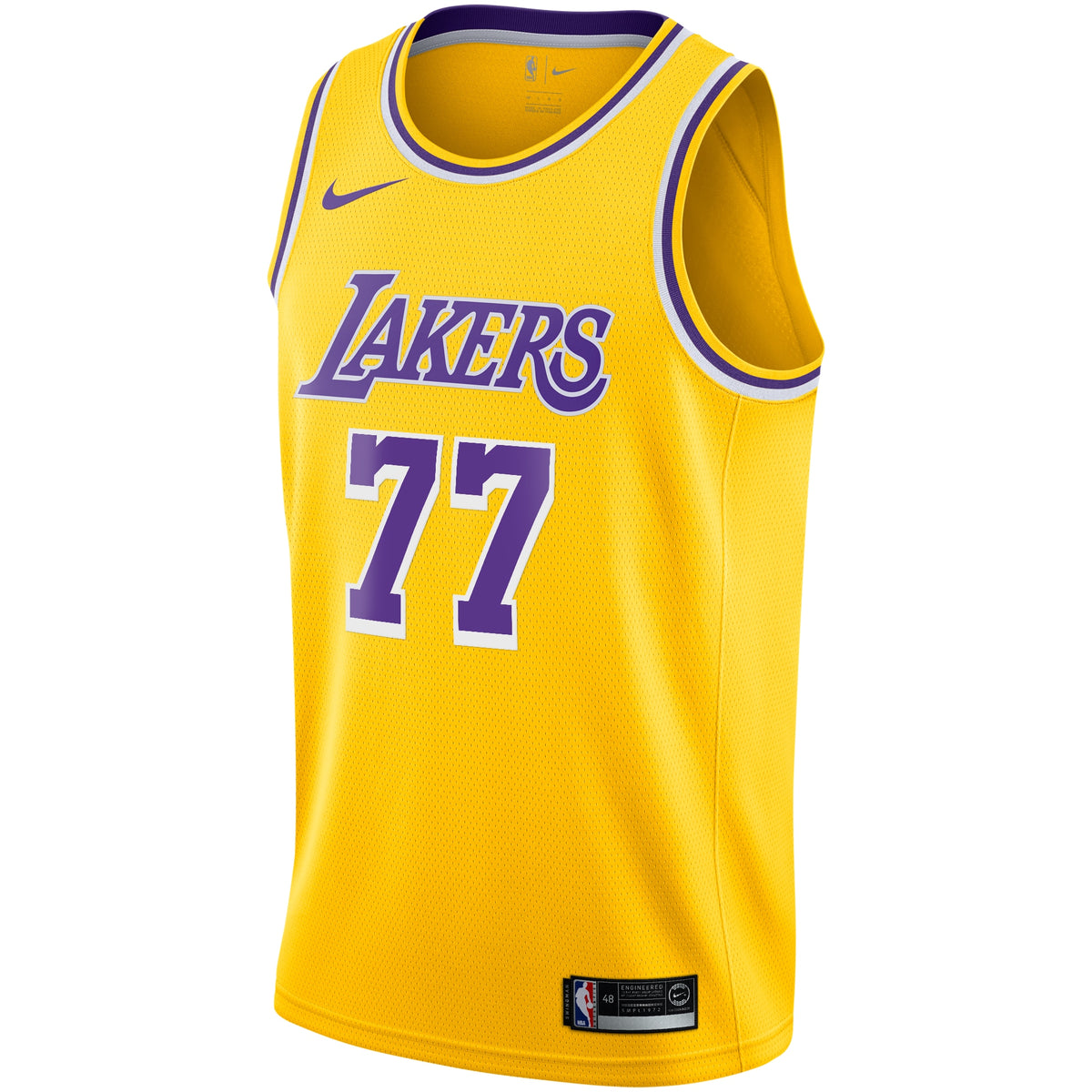 Los Angeles Lakers NBA Nike Icon Edition Swingman Jersey - Gold - Luka Dončić - Youth