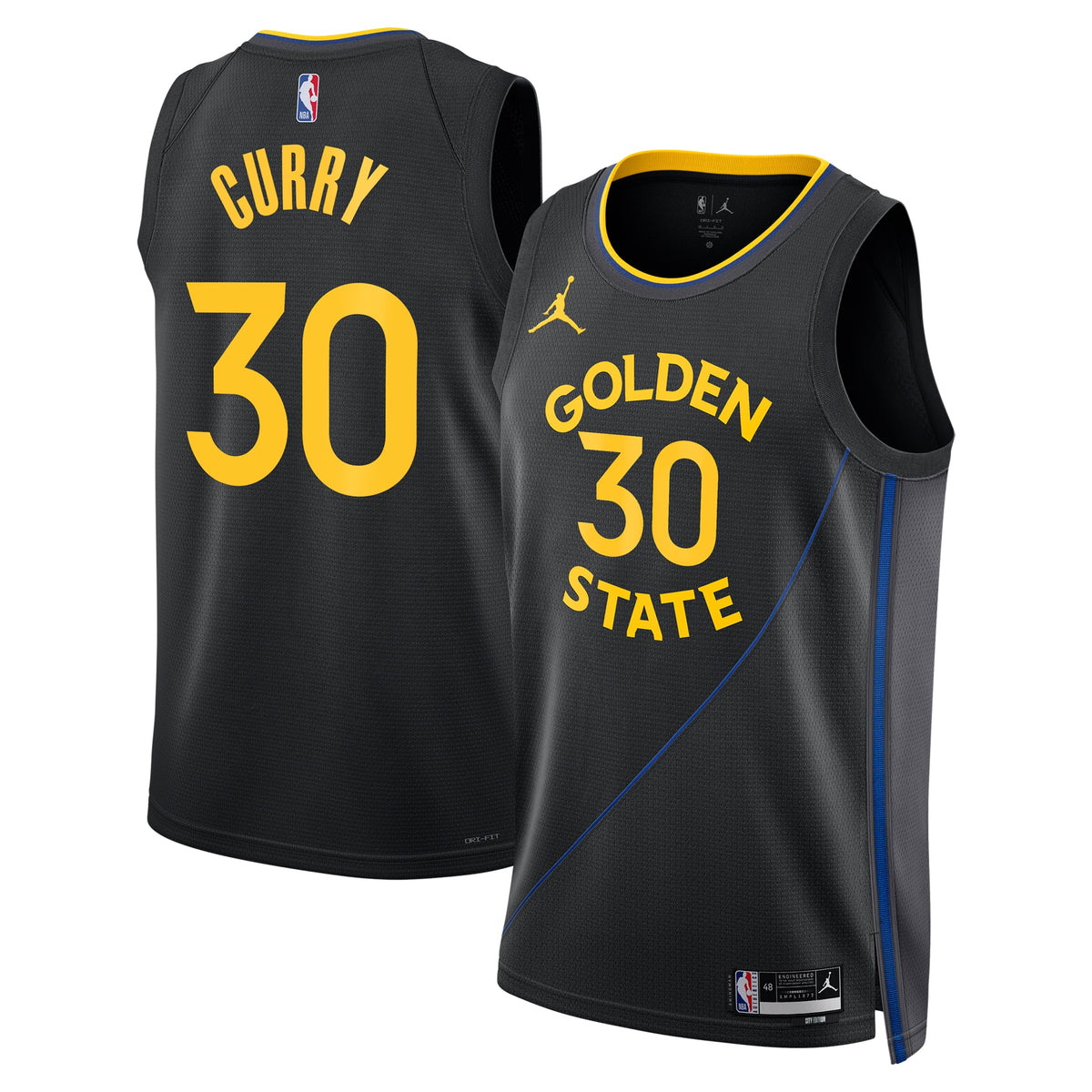 Golden State Warriors NBA Jordan Brand 2024/25 Statement Edition Swingman Jersey - Black - Stephen Curry - Unisex