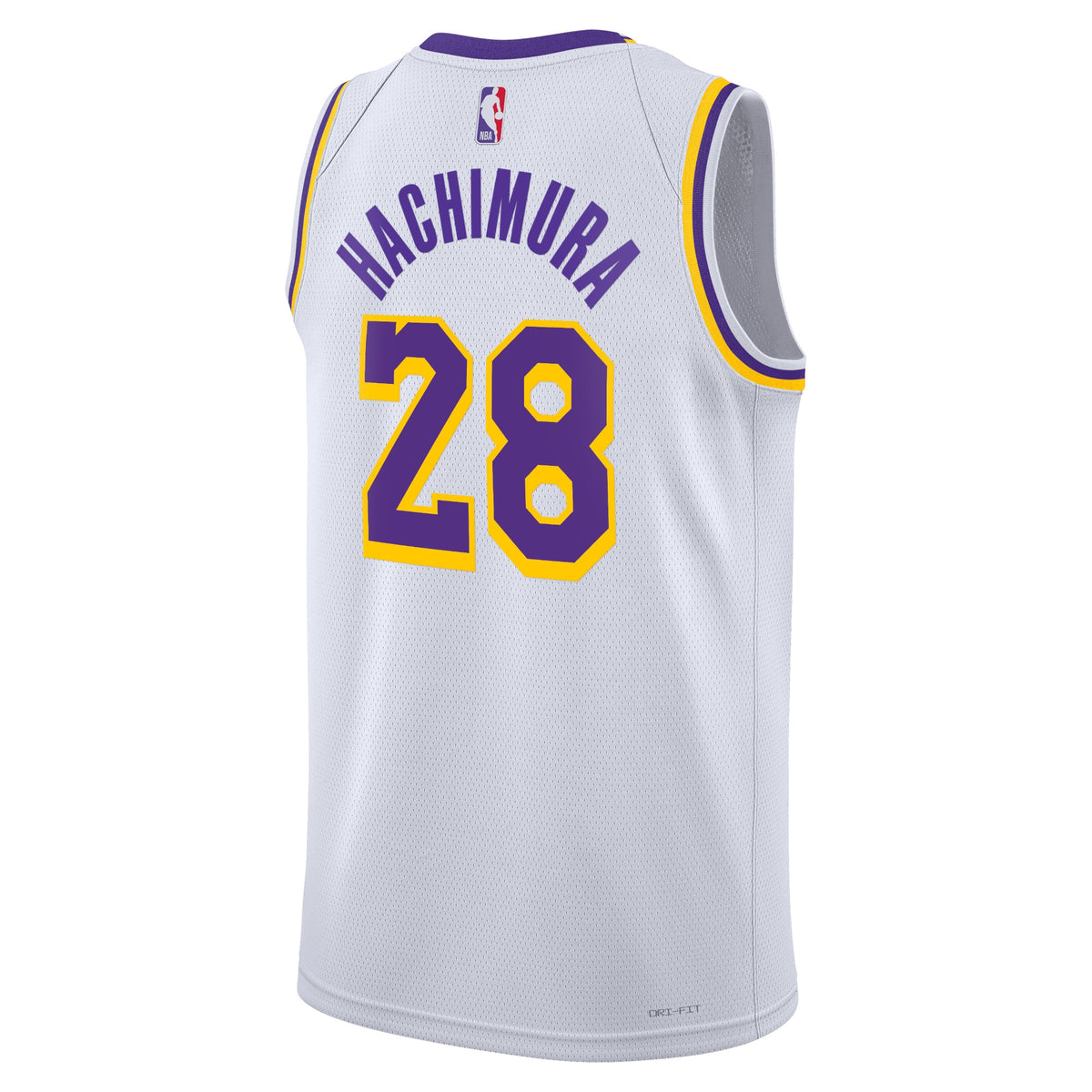 Los Angeles Lakers NBA Nike Association Edition Swingman Jersey - White - Rui Hachimura - Unisex