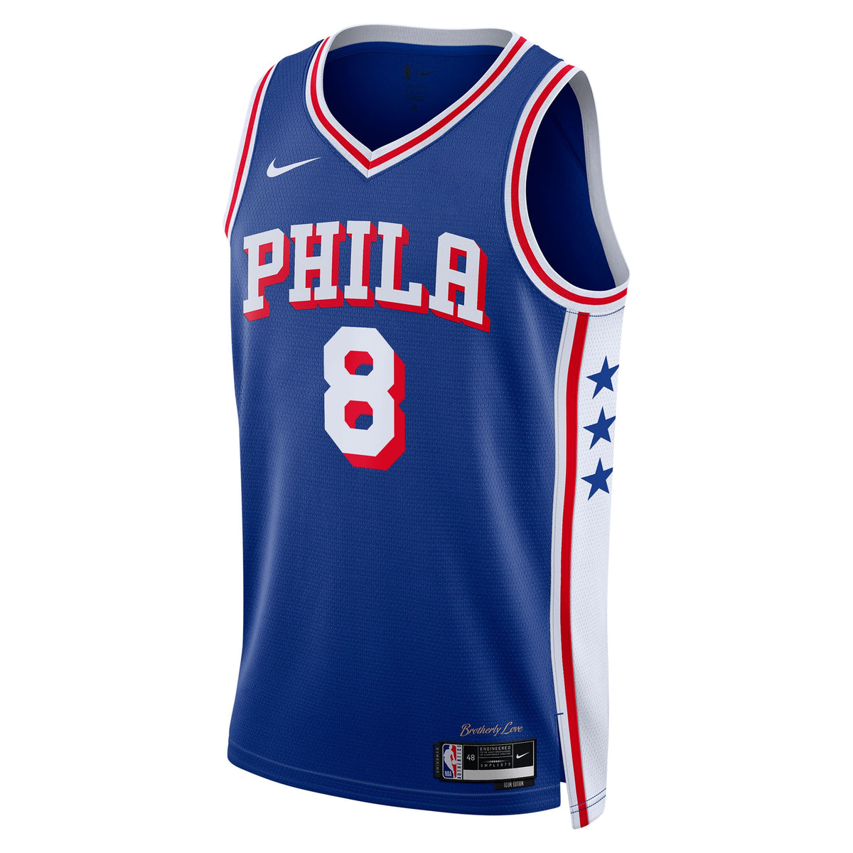 Philadelphia 76ers NBA Nike Icon Edition Swingman Jersey - Royal - Paul George - Unisex