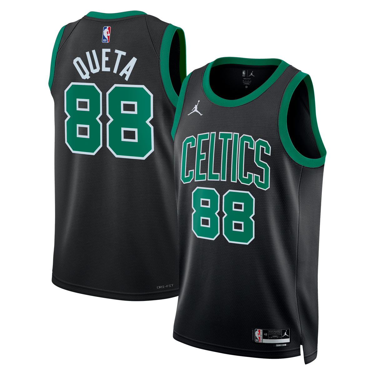 Boston Celtics NBA Jordan Brand Statement Edition Swingman Jersey - Black - Neemias Queta - Unisex