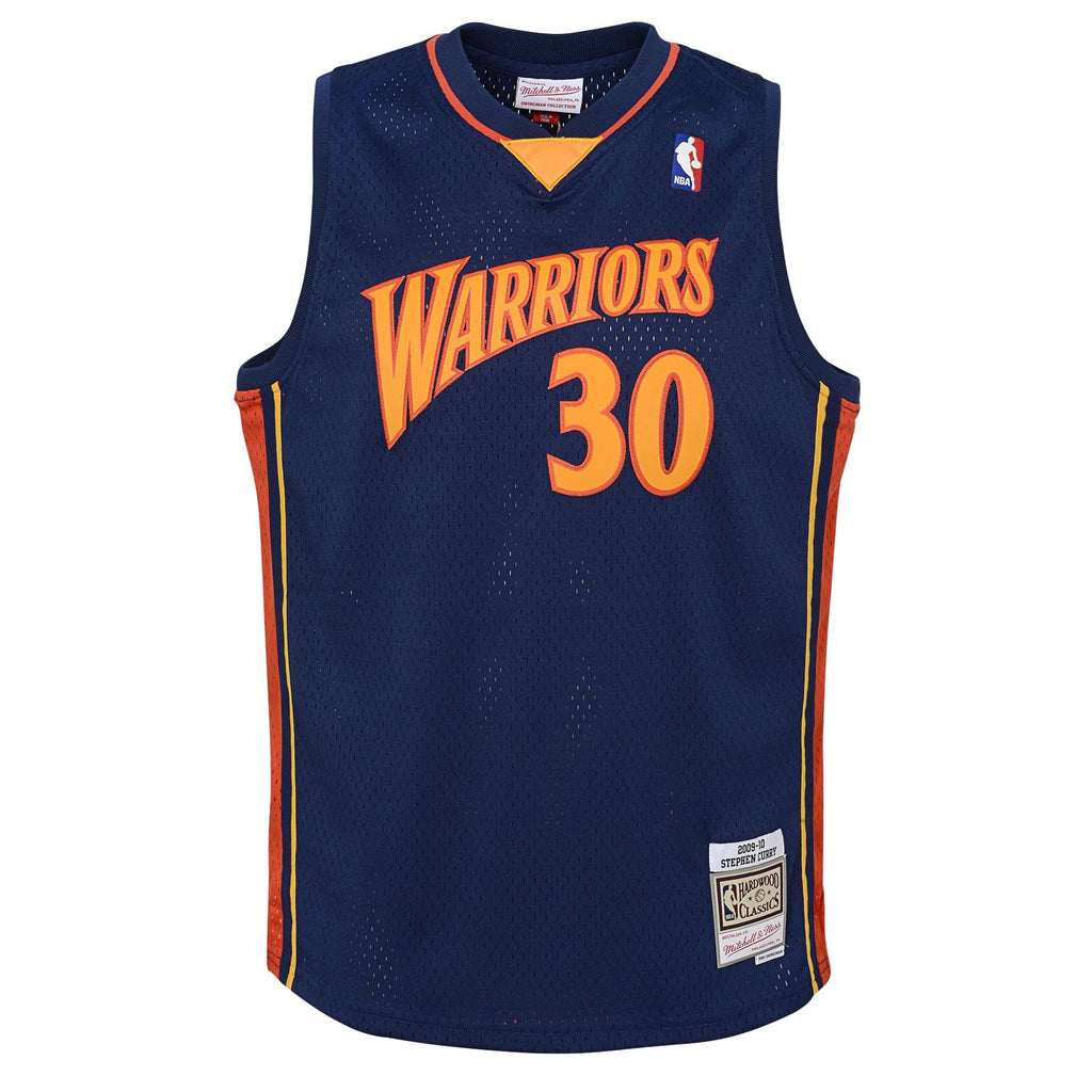 Golden State Warriors NBA Stephen Curry Road Hardwood Classics Jersey - Youth