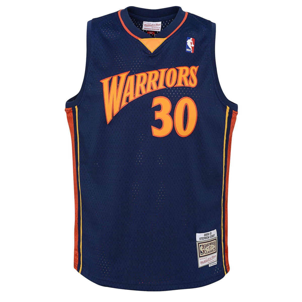 Golden State Warriors NBA Stephen Curry Road Hardwood Classics Jersey - Youth