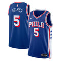 Philadelphia 76ers NBA Nike Icon Edition Swingman Jersey - Royal - Quentin Grimes - Unisex