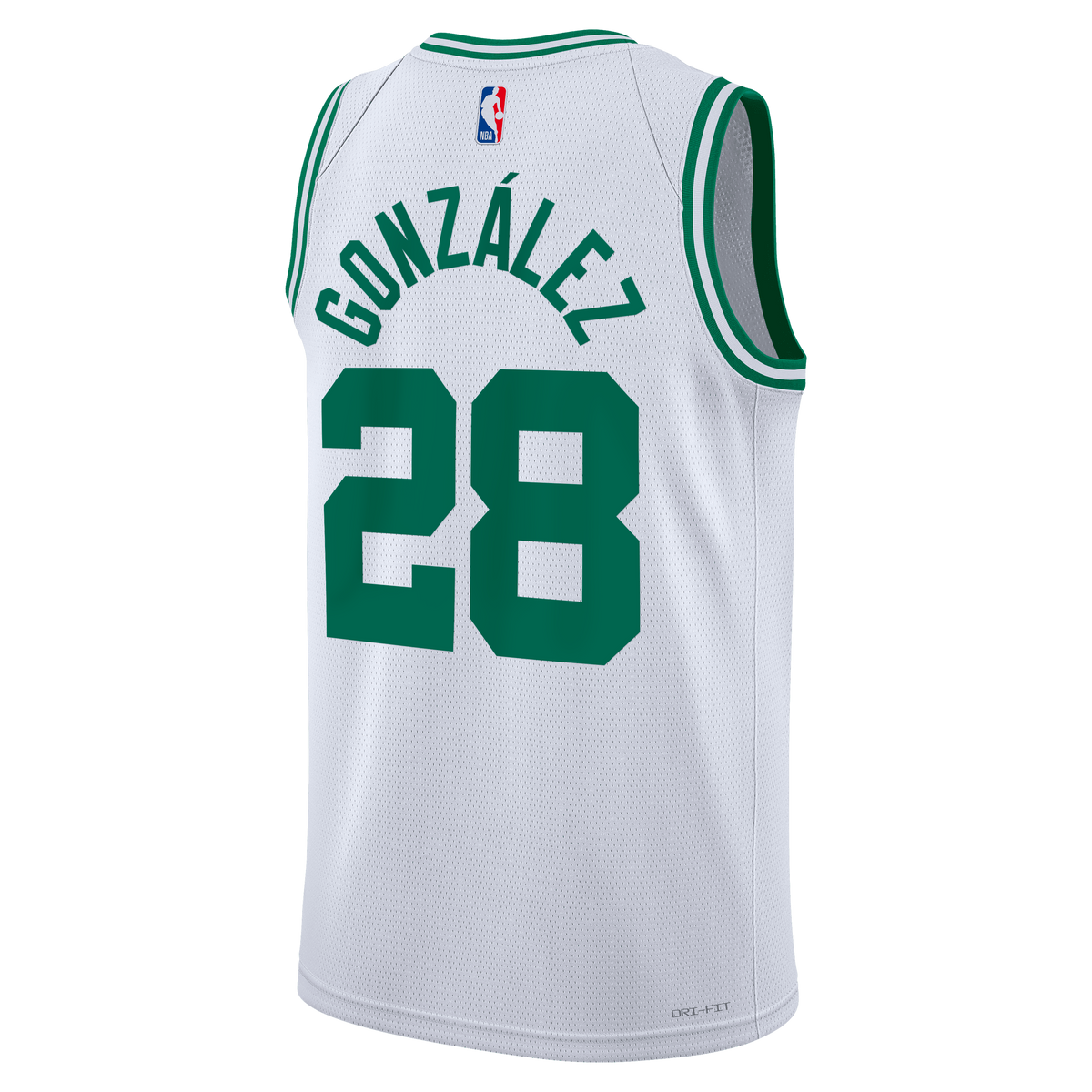 Boston Celtics NBA Nike Association Edition Swingman Jersey - White - Hugo González - Unisex