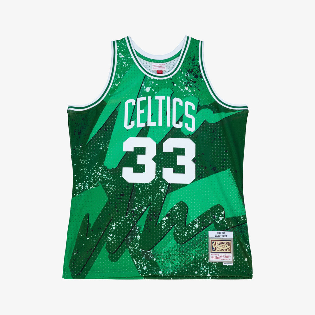 Boston Celtics NBA Mitchell & Ness Larry Bird 1985 Hyper Hoops Swingman Jersey - Green