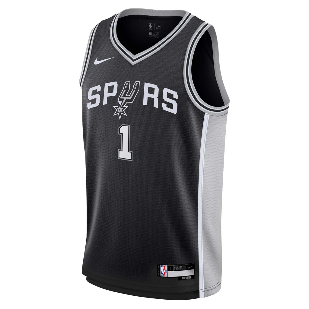 San Antonio Spurs NBA Nike Icon Swingman Jersey - Victor Wembanyama - Youth
