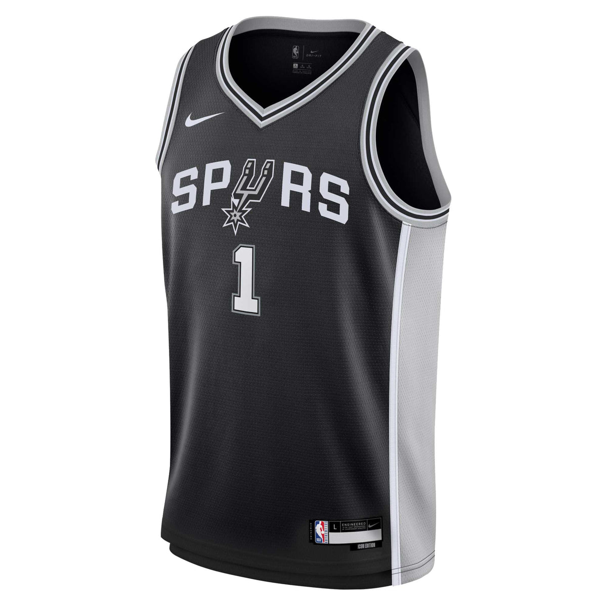 San Antonio Spurs NBA Nike Icon Swingman Jersey - Victor Wembanyama - Youth