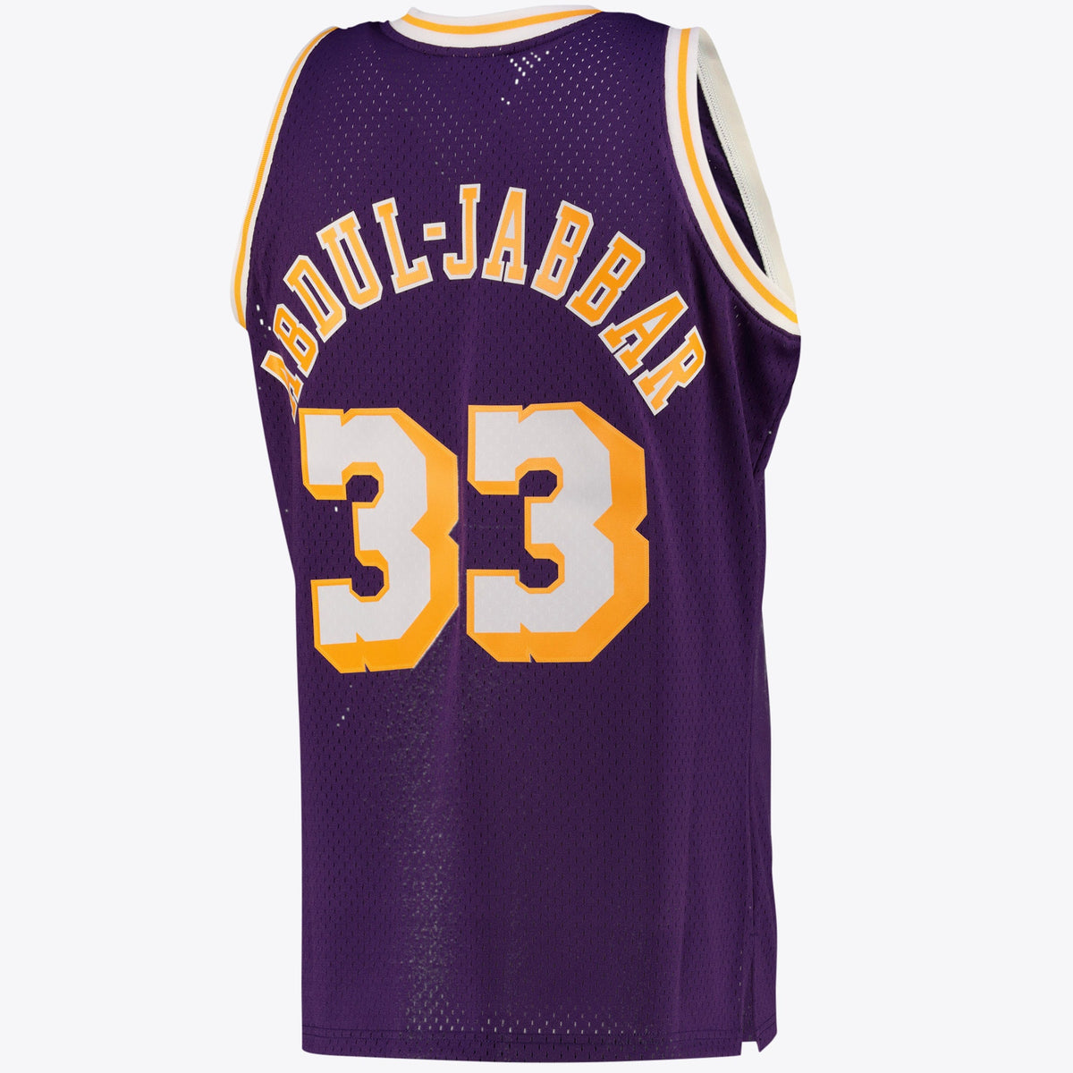 Los Angeles Lakers NBA Kareem Abdul-Jabbar Alternate Swingman Jersey By Mitchell & Ness - Purple - Men's