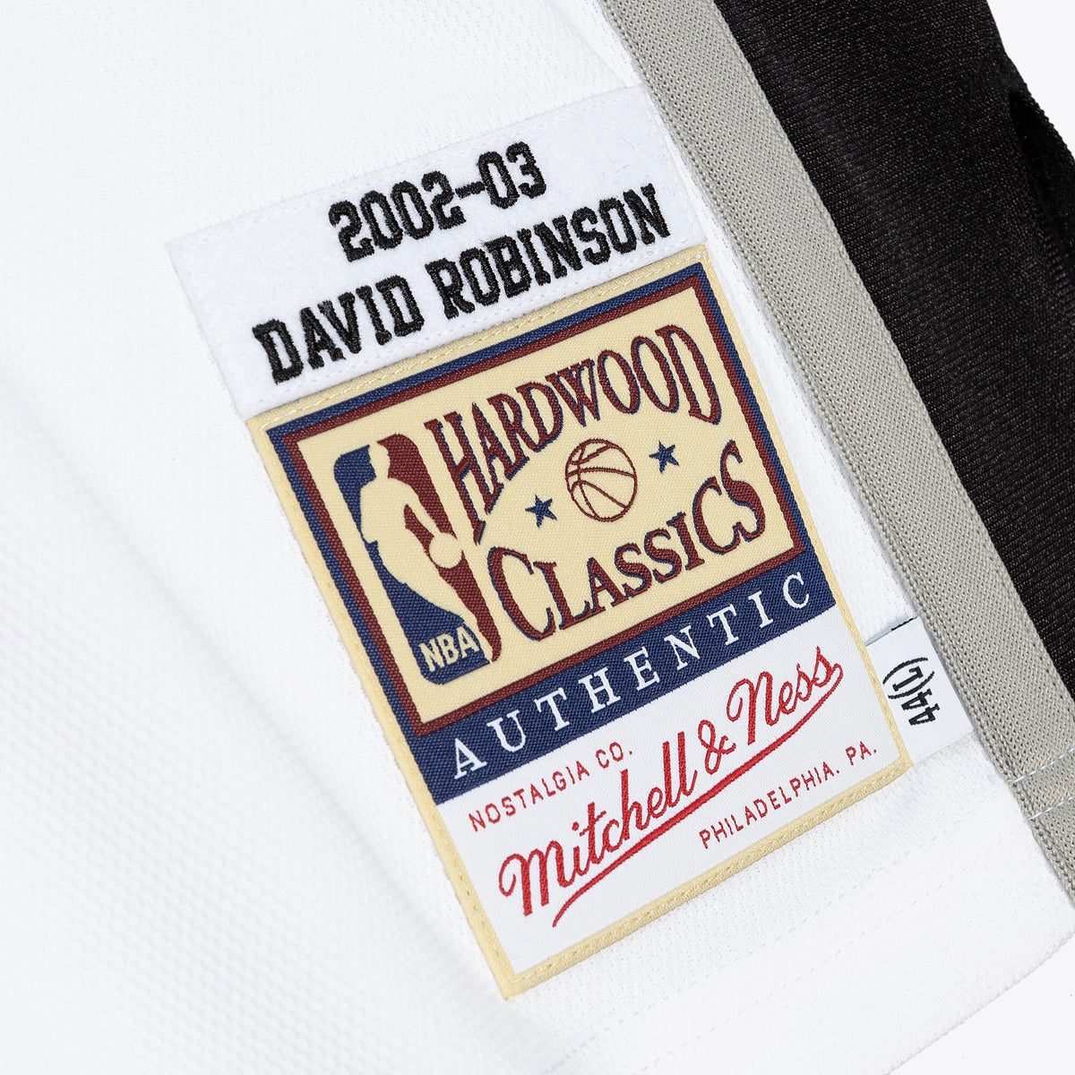 San Antonio Spurs NBA Mitchell & Ness David Robinson 2002 Home Finals Authentic Jersey - White