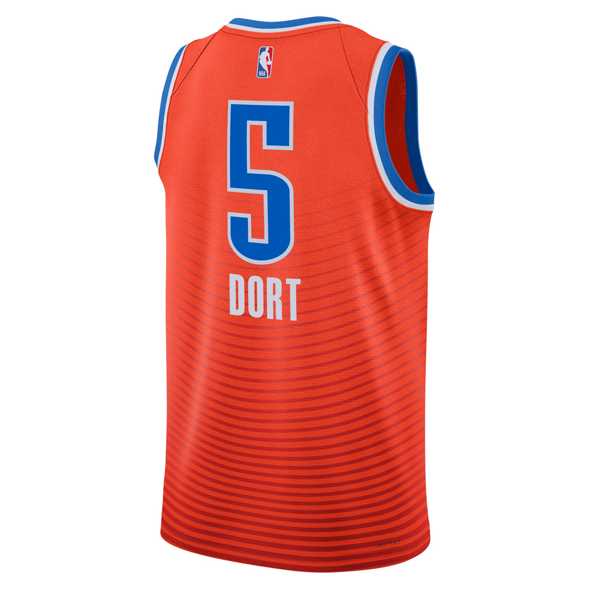 Oklahoma City Thunder NBA Jordan Statement Edition Swingman Jersey - Orange - Luguentz Dort - Unisex
