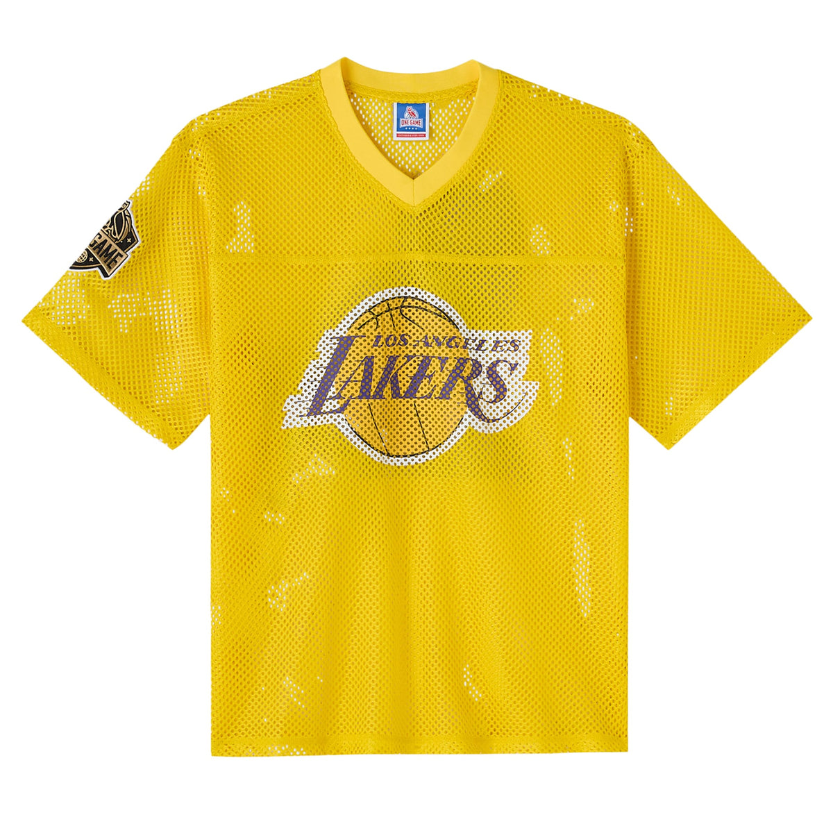Los Angeles Lakers NBA X OVO Mesh Football Jersey - Men's
