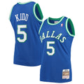 Dallas Mavericks NBA Men's Mitchell & Ness Jason Kidd Blue 1994-95 Hardwood Classics Swingman Player Jersey