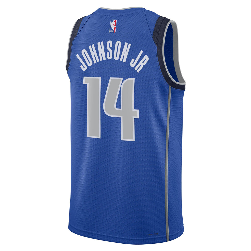 Dallas Mavericks NBA Nike Icon Swingman Jersey - Blue - Morez Johnson Jr. - Unisex