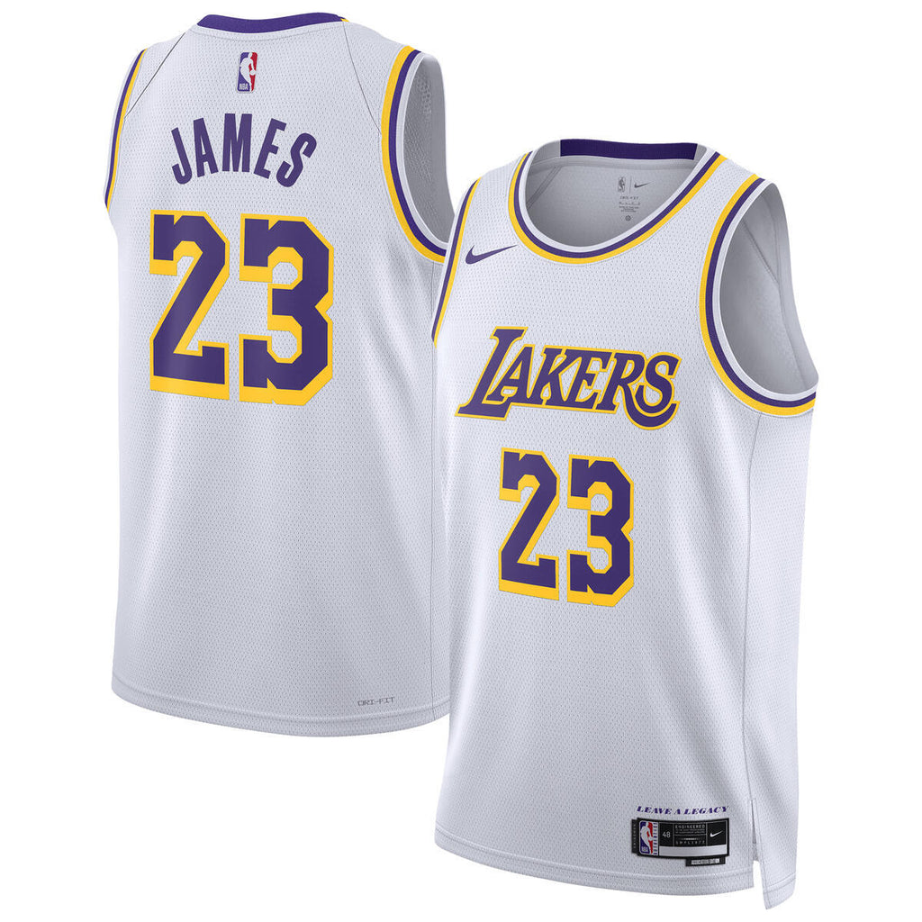 Los Angeles Lakers NBA Nike Association Swingman Jersey - LeBron James - Unisex