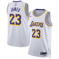 Los Angeles Lakers NBA Nike Association Swingman Jersey - LeBron James - Unisex