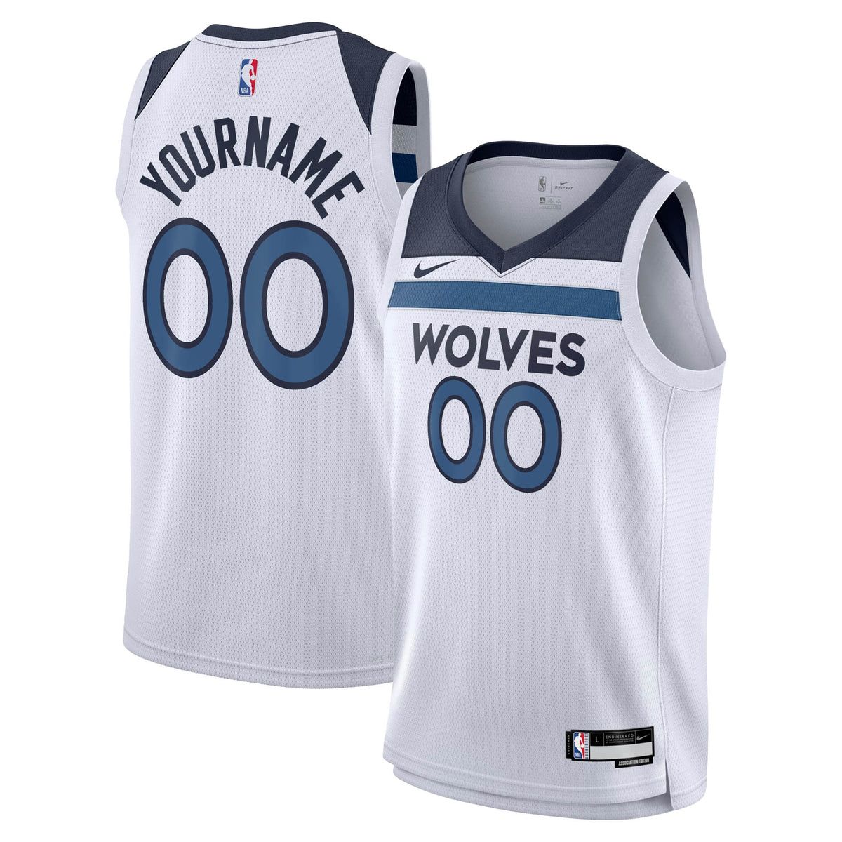 Minnesota Timberwolves NBA Nike Association Swingman Jersey - Custom - Youth