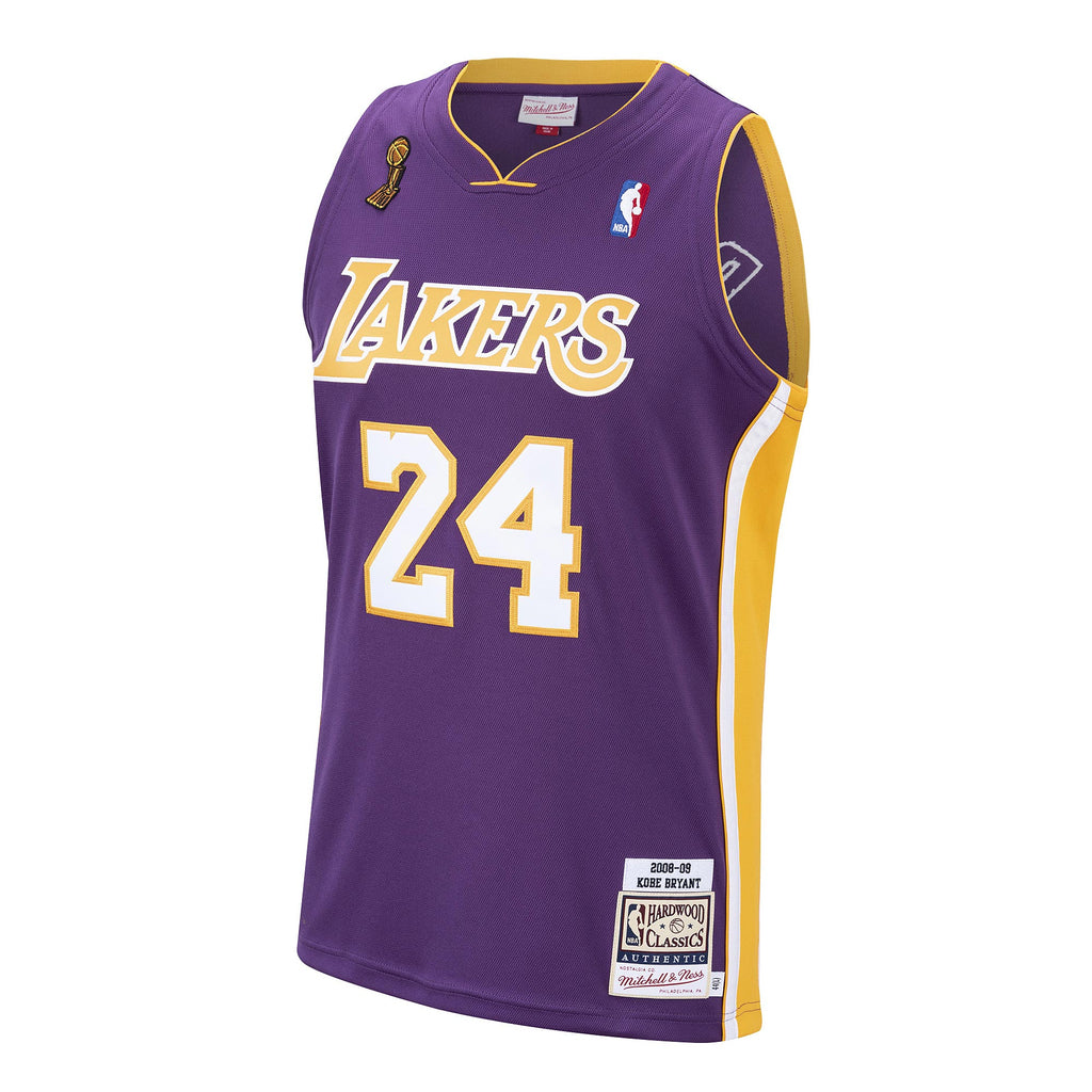 Los Angeles Lakers NBA Kobe Bryant 2008 Road Authentic Jersey By Mitchell & Ness - Purple - Men's