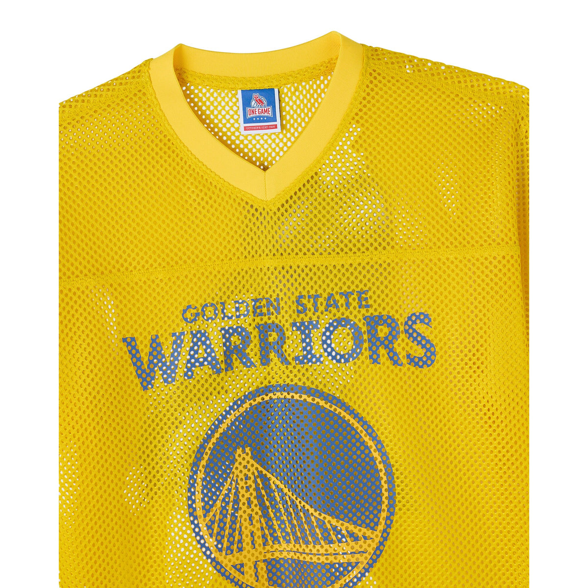 Golden State Warriors NBA X OVO Mesh Football Jersey - Men's