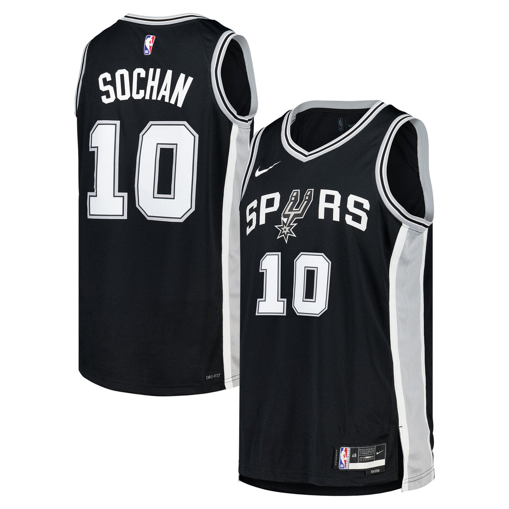 San Antonio Spurs NBA Nike Icon Jersey - Jeremy Sochan - Unisex