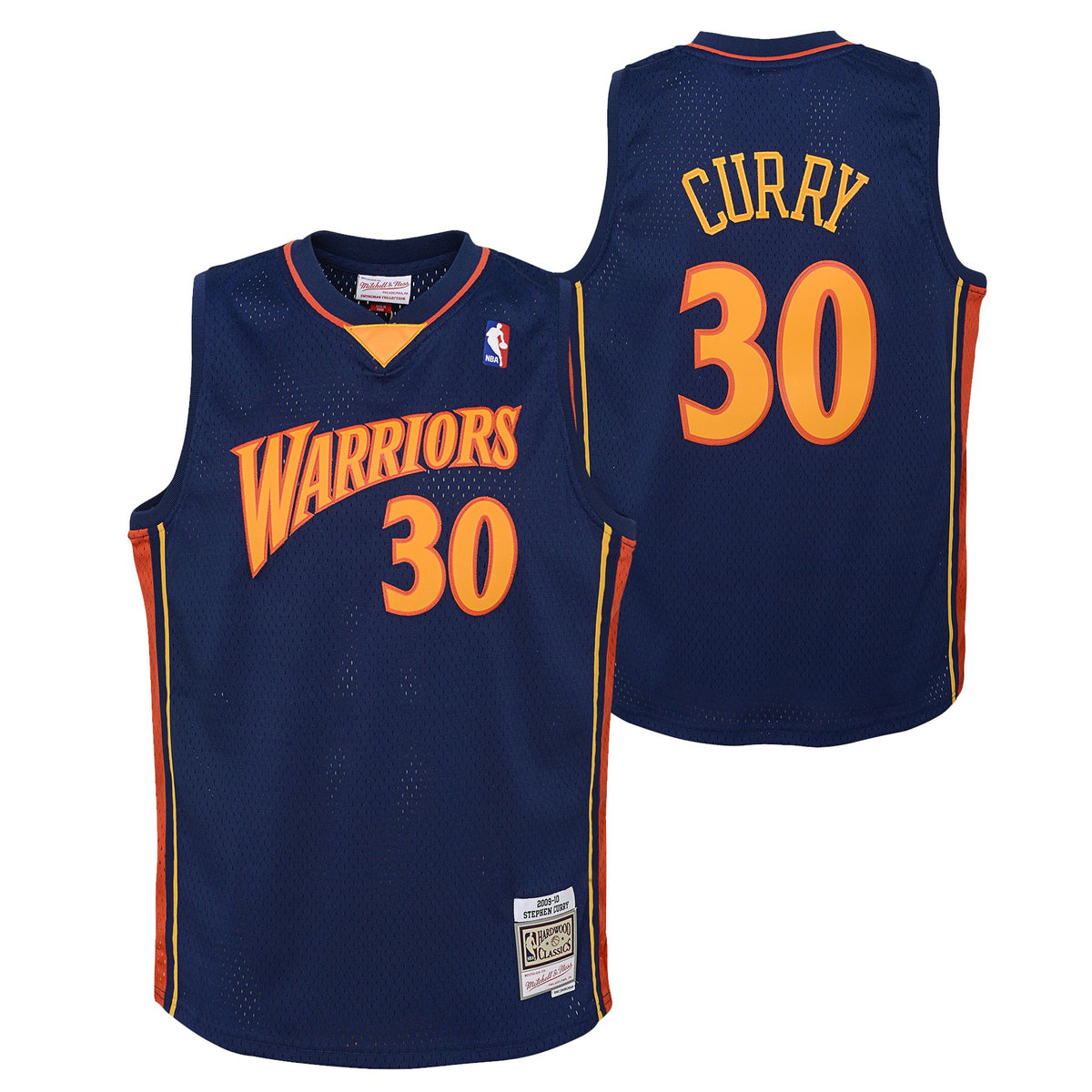 Golden State Warriors NBA Stephen Curry Road Hardwood Classics Jersey - Youth
