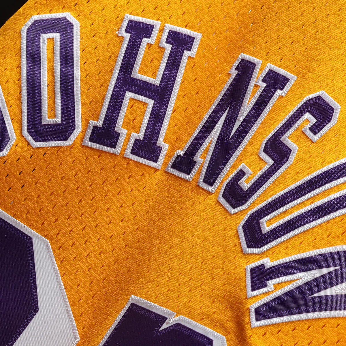 Los Angeles Lakers NBA Men's Mitchell & Ness Magic Johnson Gold 1984-85 Hardwood Classics Swingman Jersey