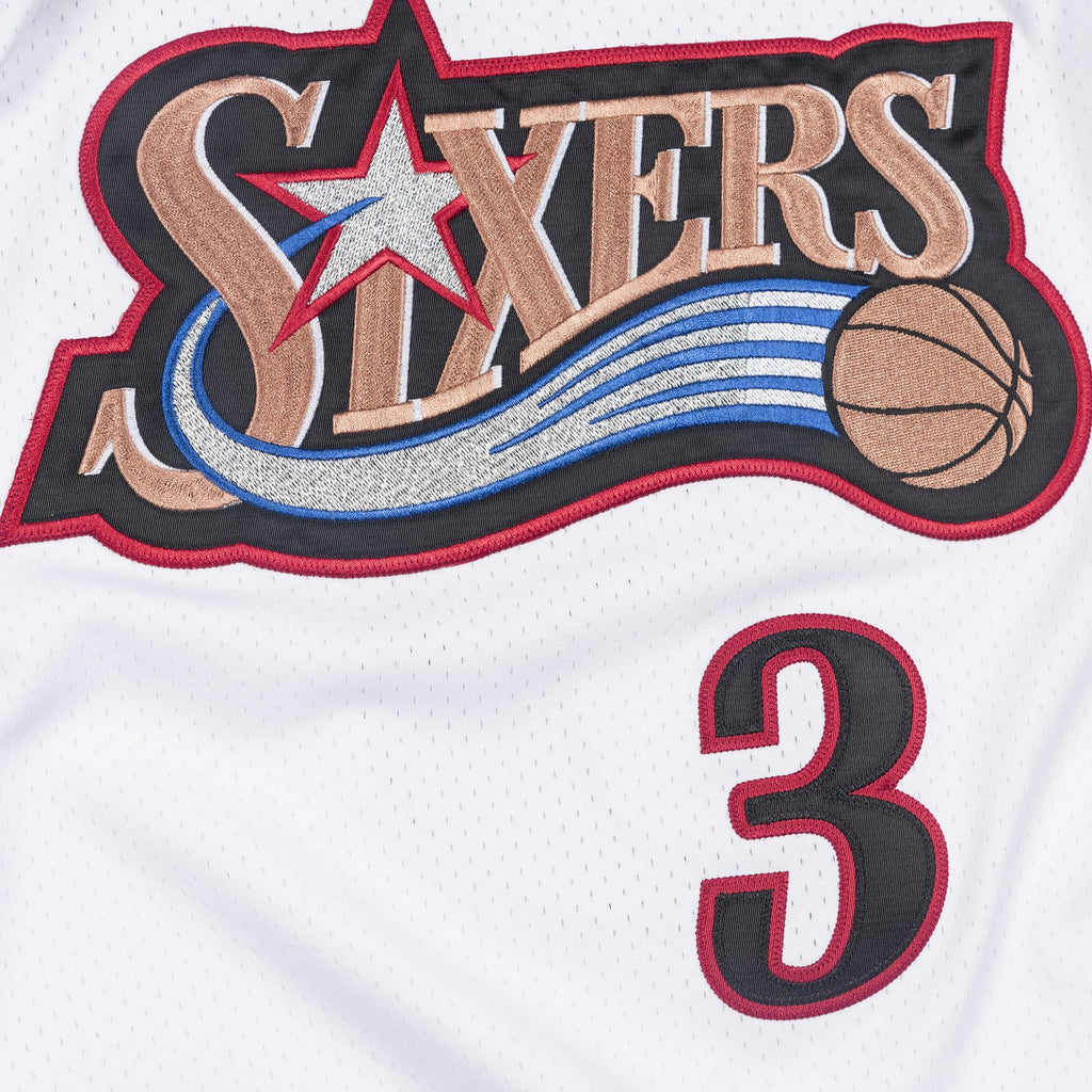 Philadelphia 76ers NBA Mitchell & Ness Allen Iverson 1997 Authentic Jersey - White