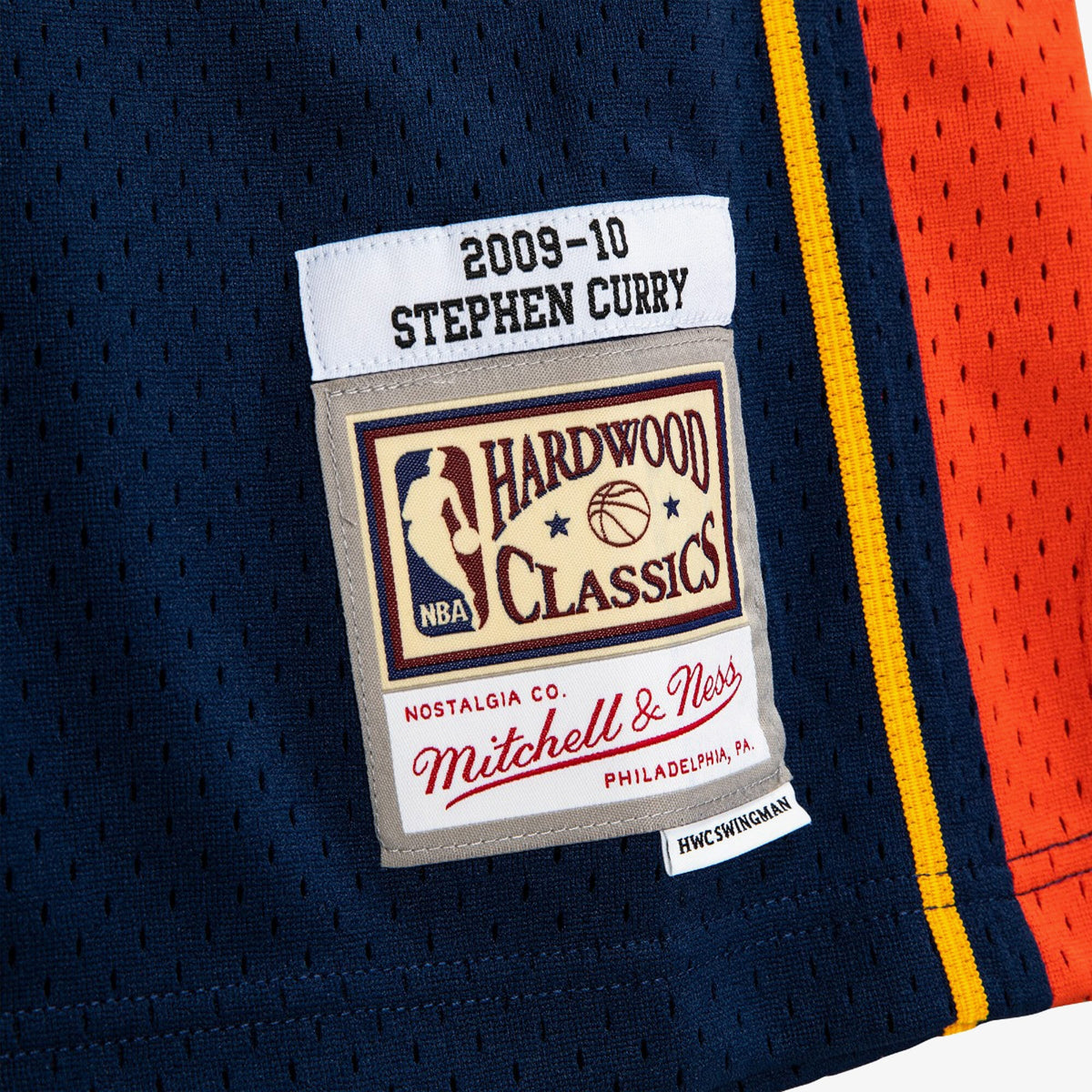 Golden State Warriors NBA Mitchell & Ness Swingman Jersey Road Steph Curry 2009-10
