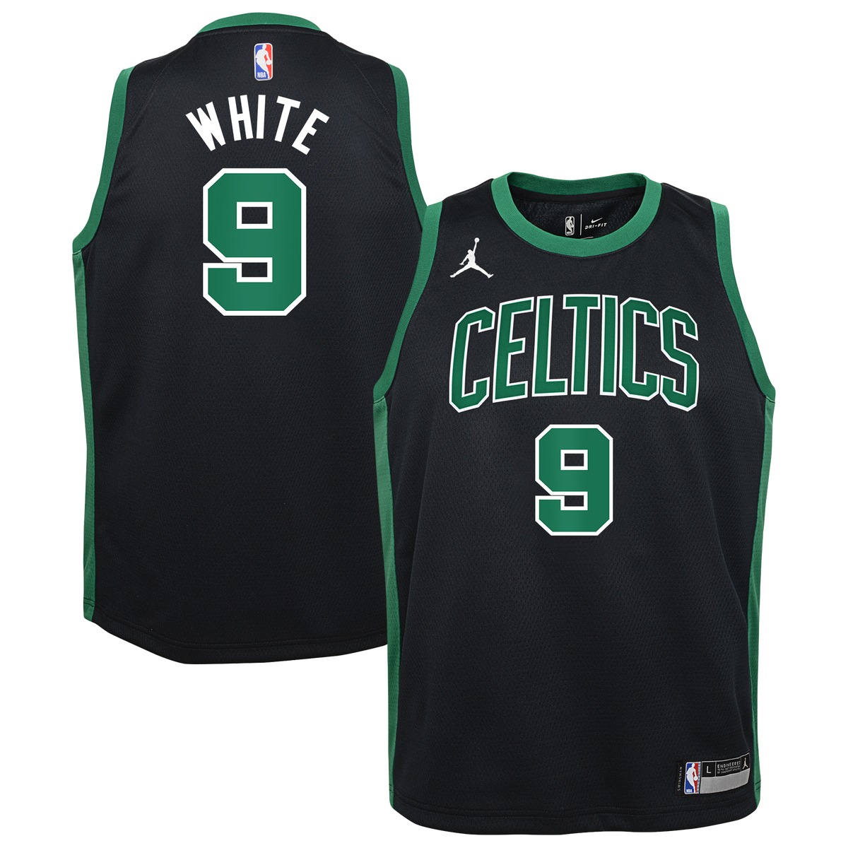 Boston Celtics NBA Jordan Brand Statement Edition Swingman Jersey - Black - Derrick White - Youth