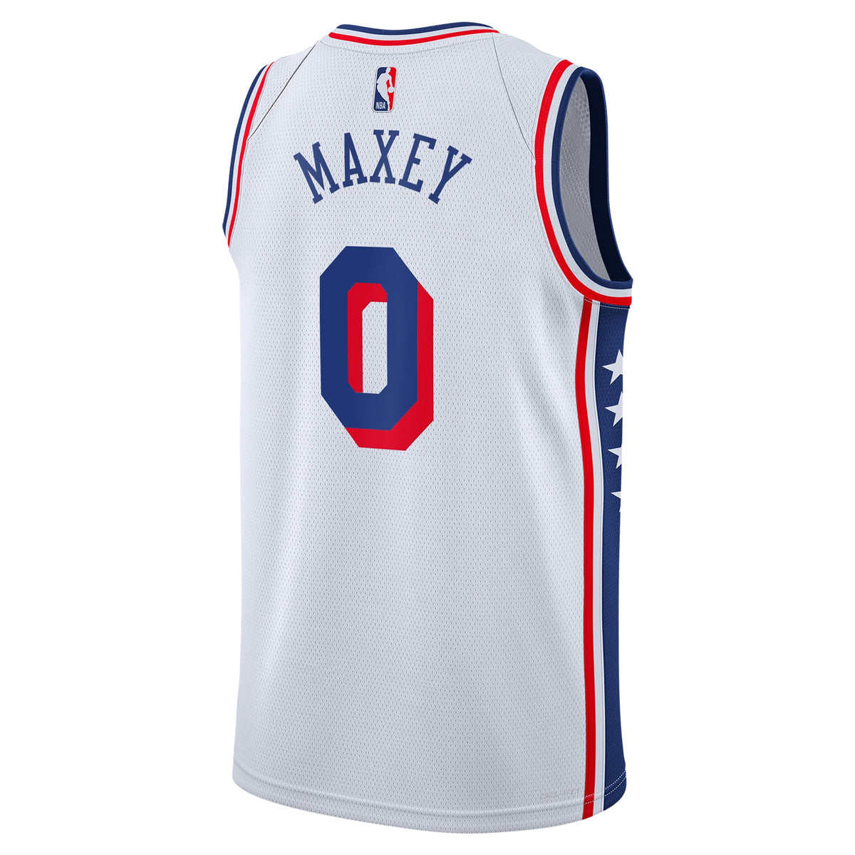 Philadelphia 76ers NBA Nike Association Swingman Jersey - White - Tyrese Maxey - Youth