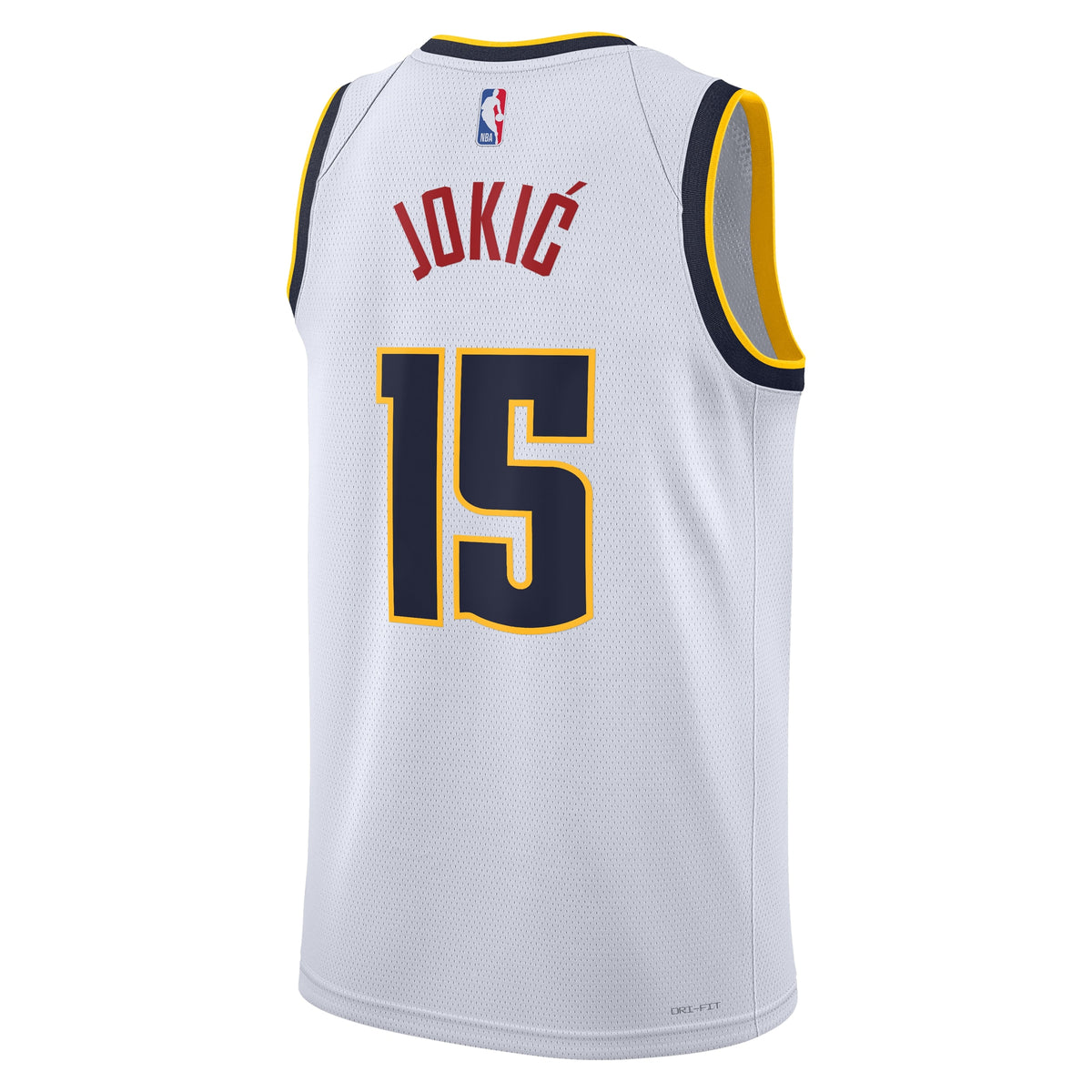 Denver Nuggets NBA Nike Association Swingman Jersey - White - Nikola Jokić - Youth