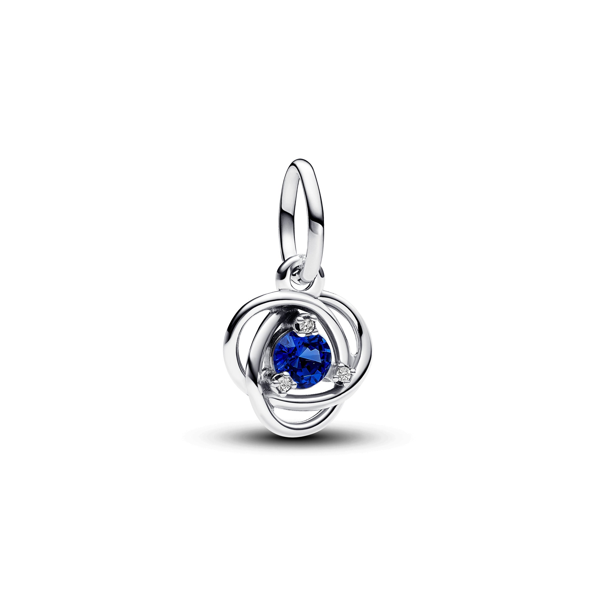 PANDORA Blue Eternity Circle Dangle Charm Crystals Birthdays Charms Bracelet Charm Jewelry Gift