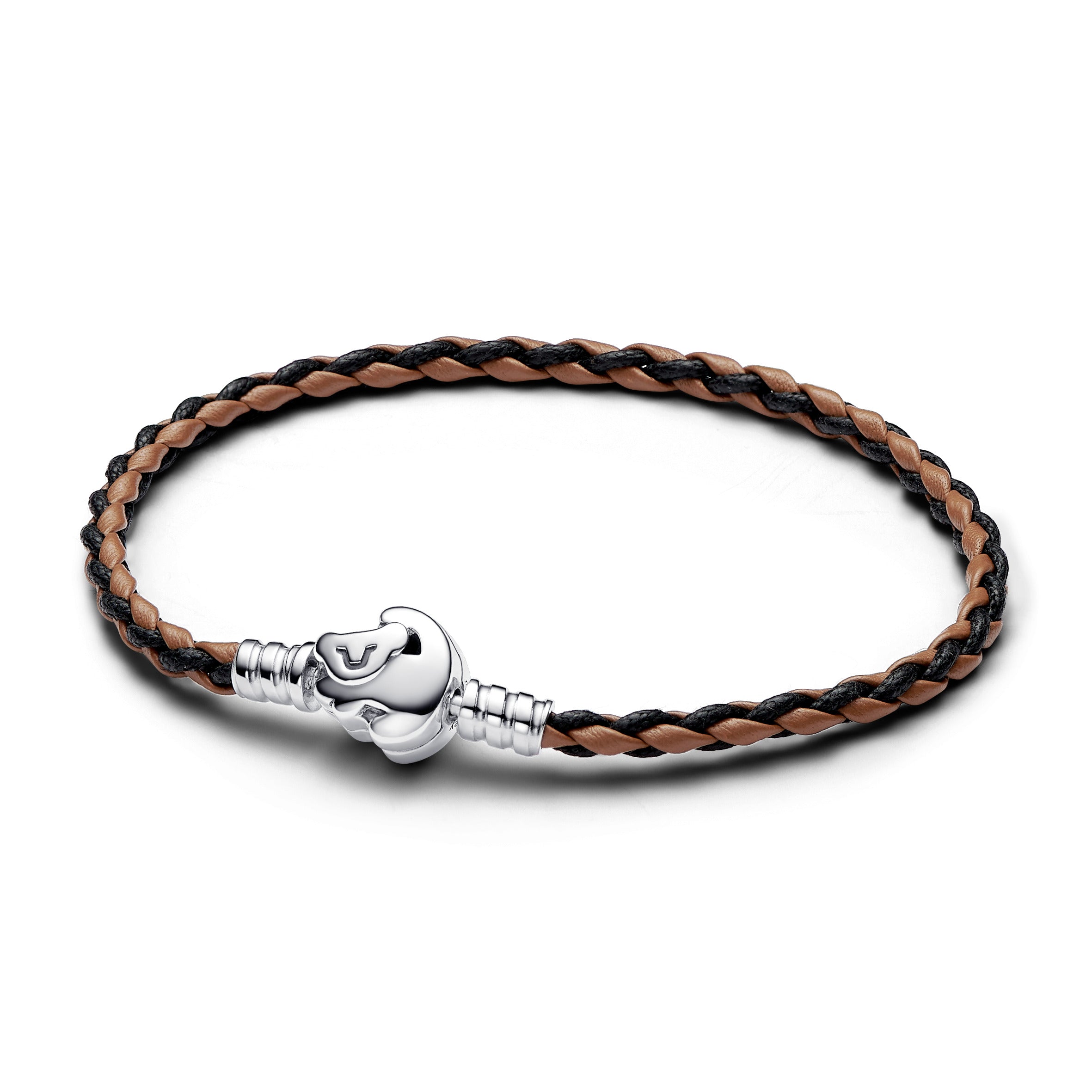 Disney The Lion King Clasp PANDORA Moments Braided Leather Bracelet Brown Disney Classics Bracelets Chain Bracelet Jewelry Gift