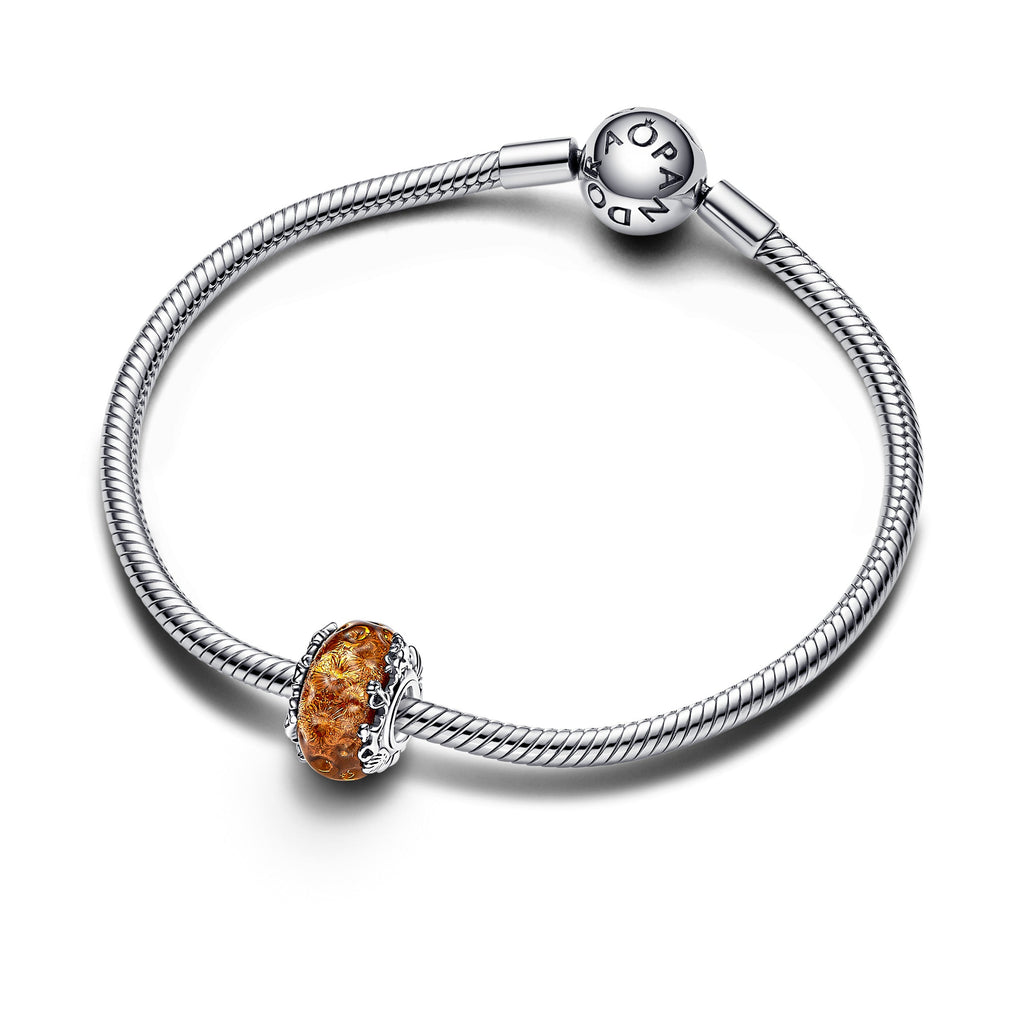 PANDORA Disney The Lion King Murano Glass Charm Orange Disney Classics Charms Bracelet Charm Jewelry Gift