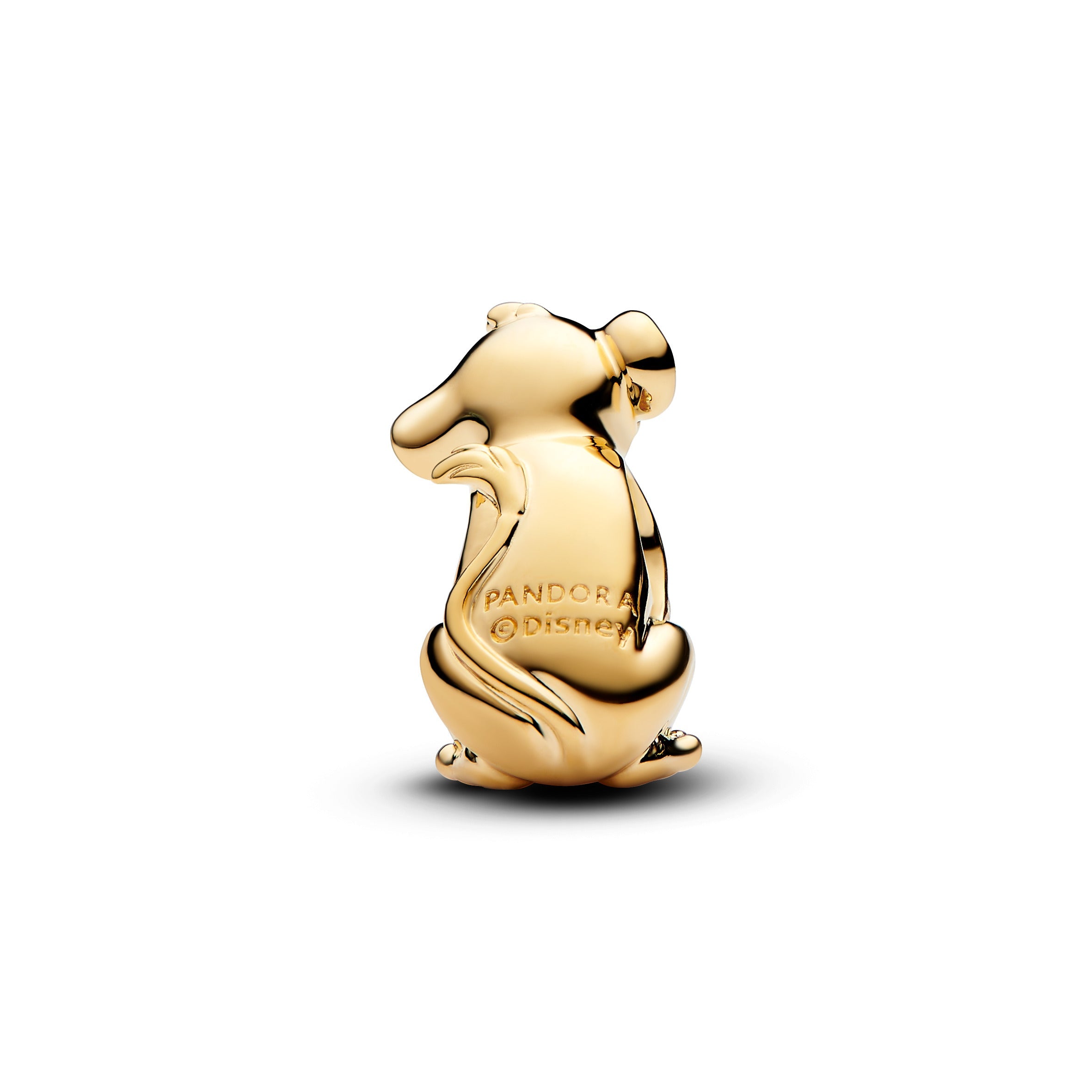 PANDORA Disney The Lion King Simba Charm 14K Gold Plated Unique Metal Blend Black Disney Classics Charms Bracelet Charm Jewelry Gift