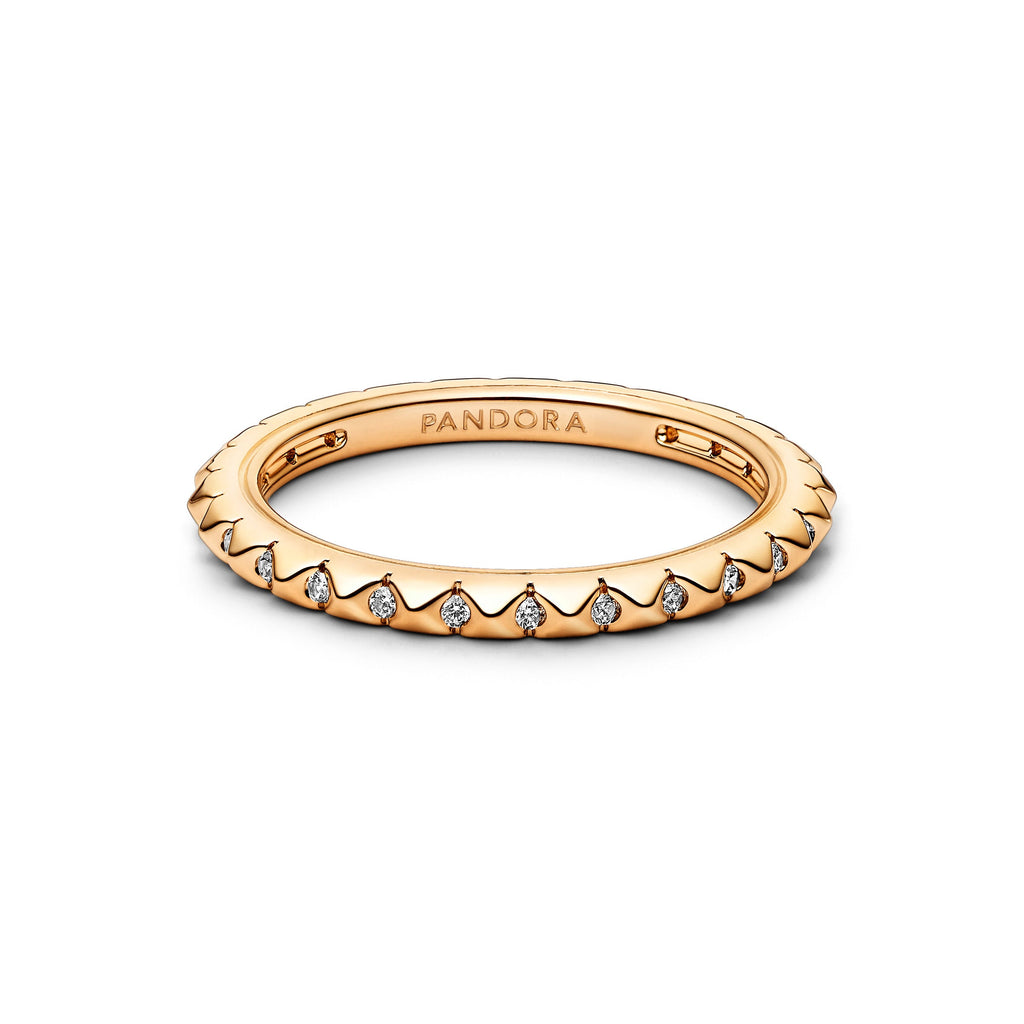 PANDORA ME Pyramids Ring - 14K Gold Plated Rings Statement Ring Jewelry Gift