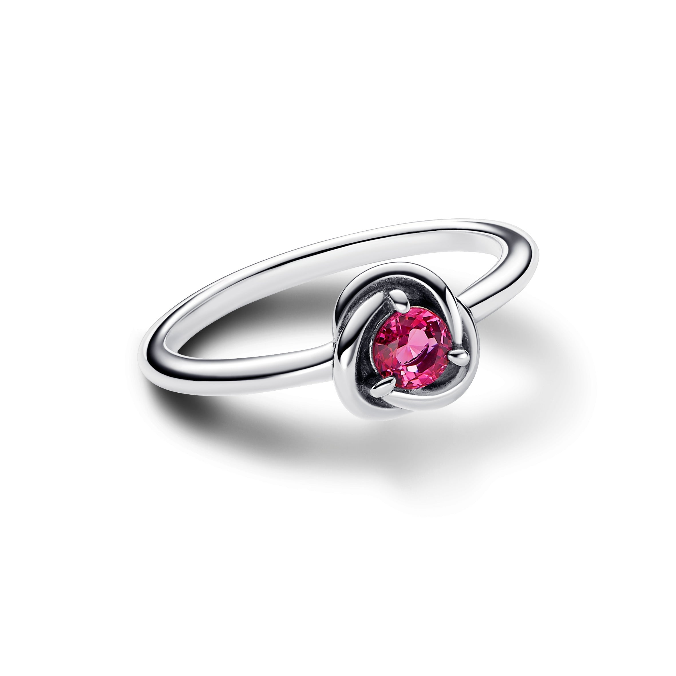 PANDORA Pink Eternity Circle Ring Sterling Silver Birthdays Rings Statement Ring Jewelry Gift