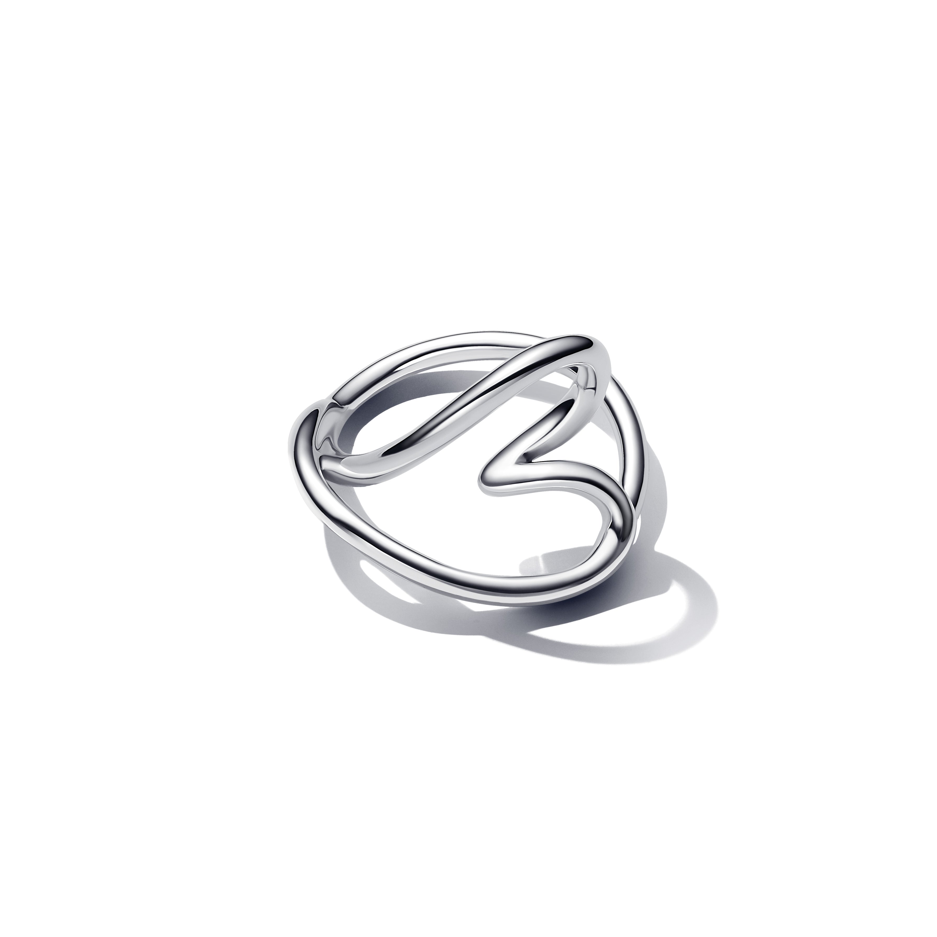 PANDORA Organically Shaped Heart Ring Sterling Silver Be Love Rings Statement Ring Jewelry Gift